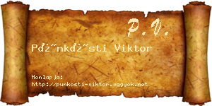 Pünkösti Viktor névjegykártya