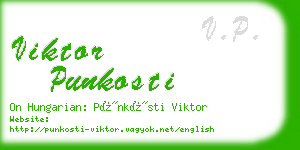 viktor punkosti business card